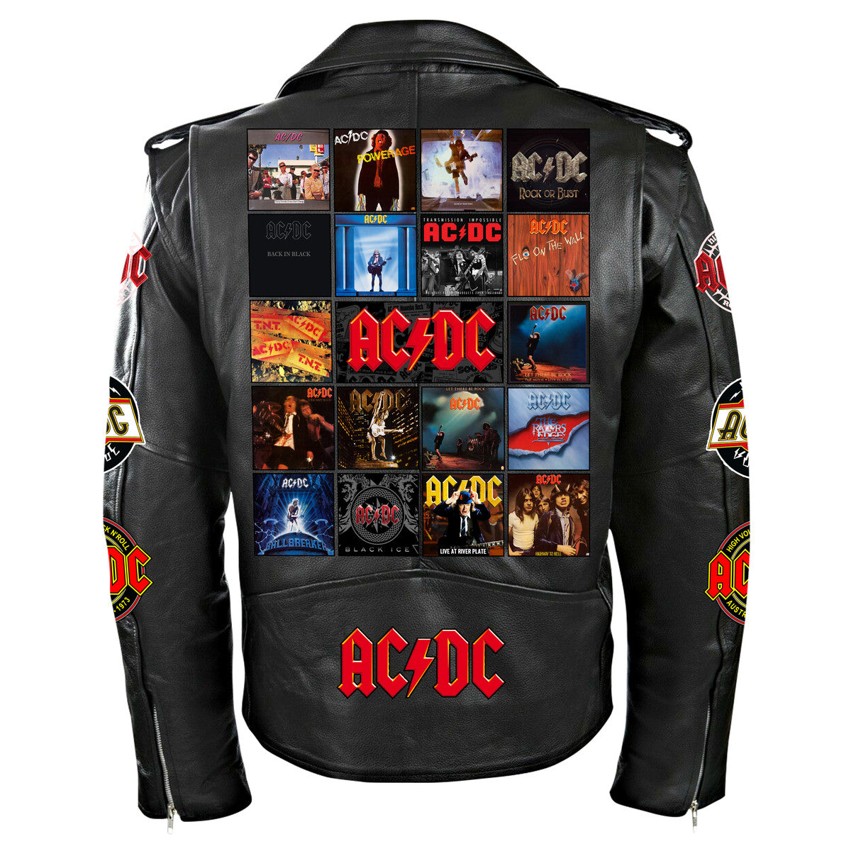 AC Q3 Zipper Vintage Leather Jacket Q200202