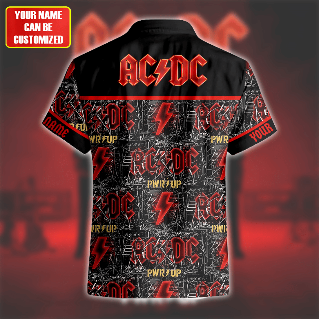 Personalized AC Power Up Tour V2 Tropical Hawaii Shirt Beach Short Q090706