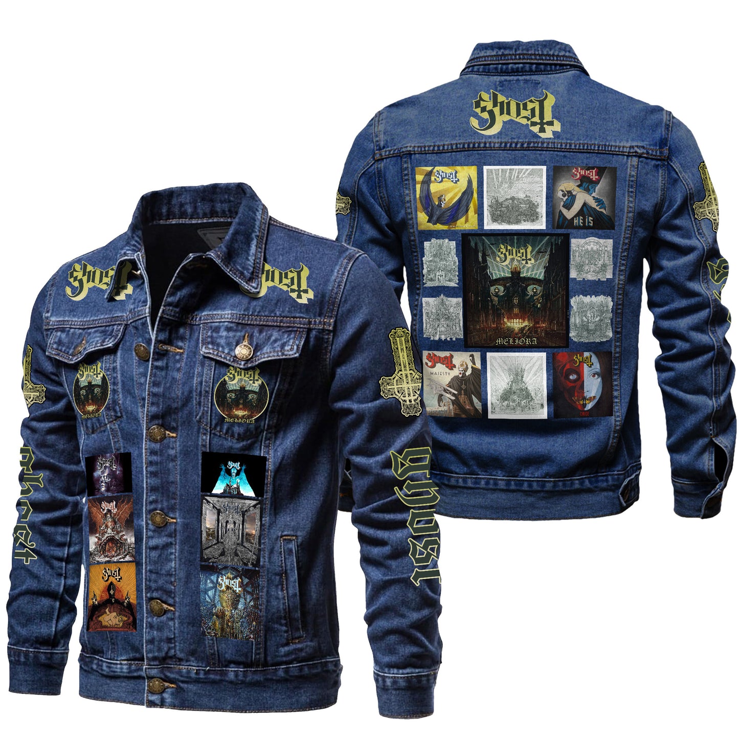 Ghost Meliora Denim Casual Jacket , Cotton Jeans Jackets Q211004