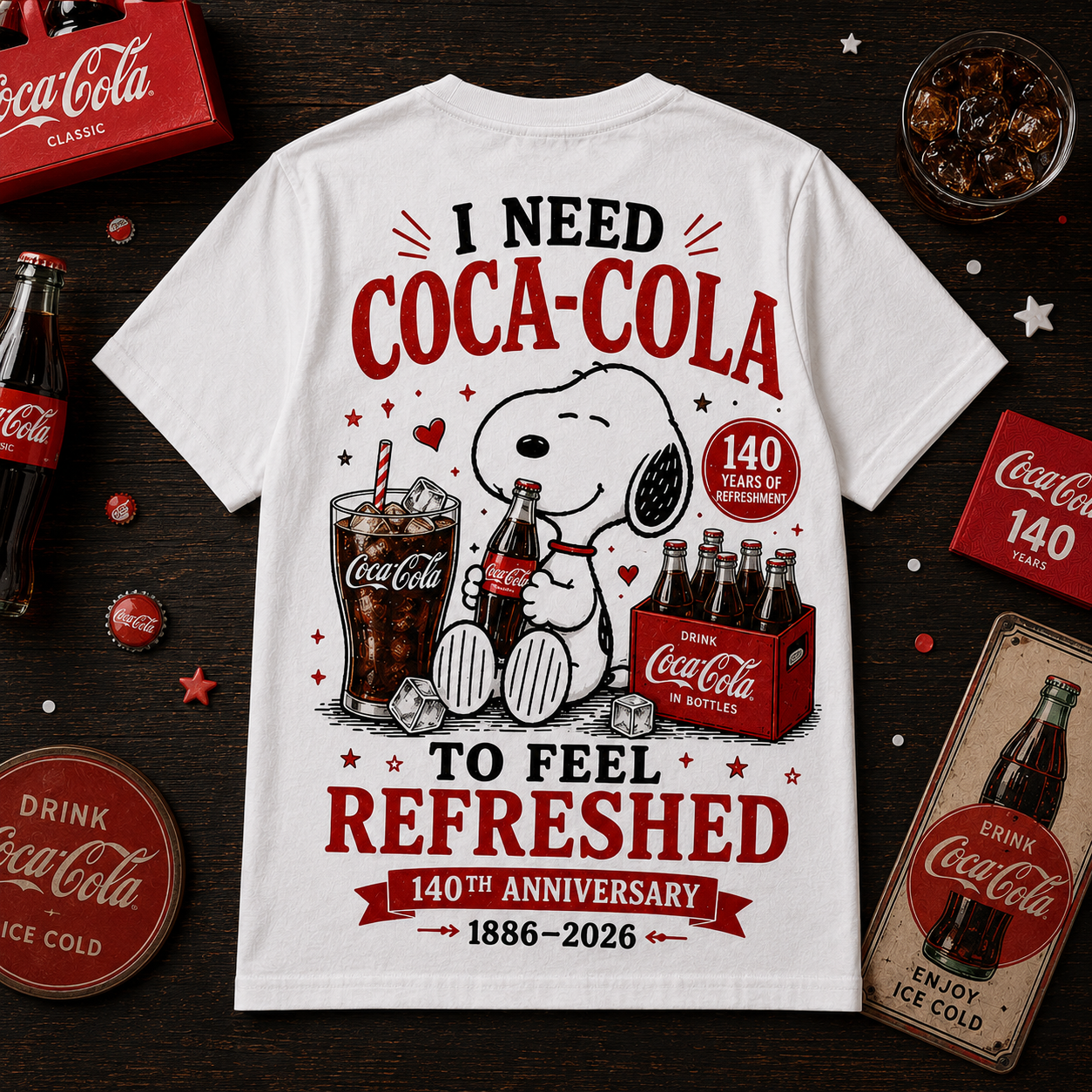 Cola 140th Anniversary T-Shirt V14, Cola T-Shirt 2026