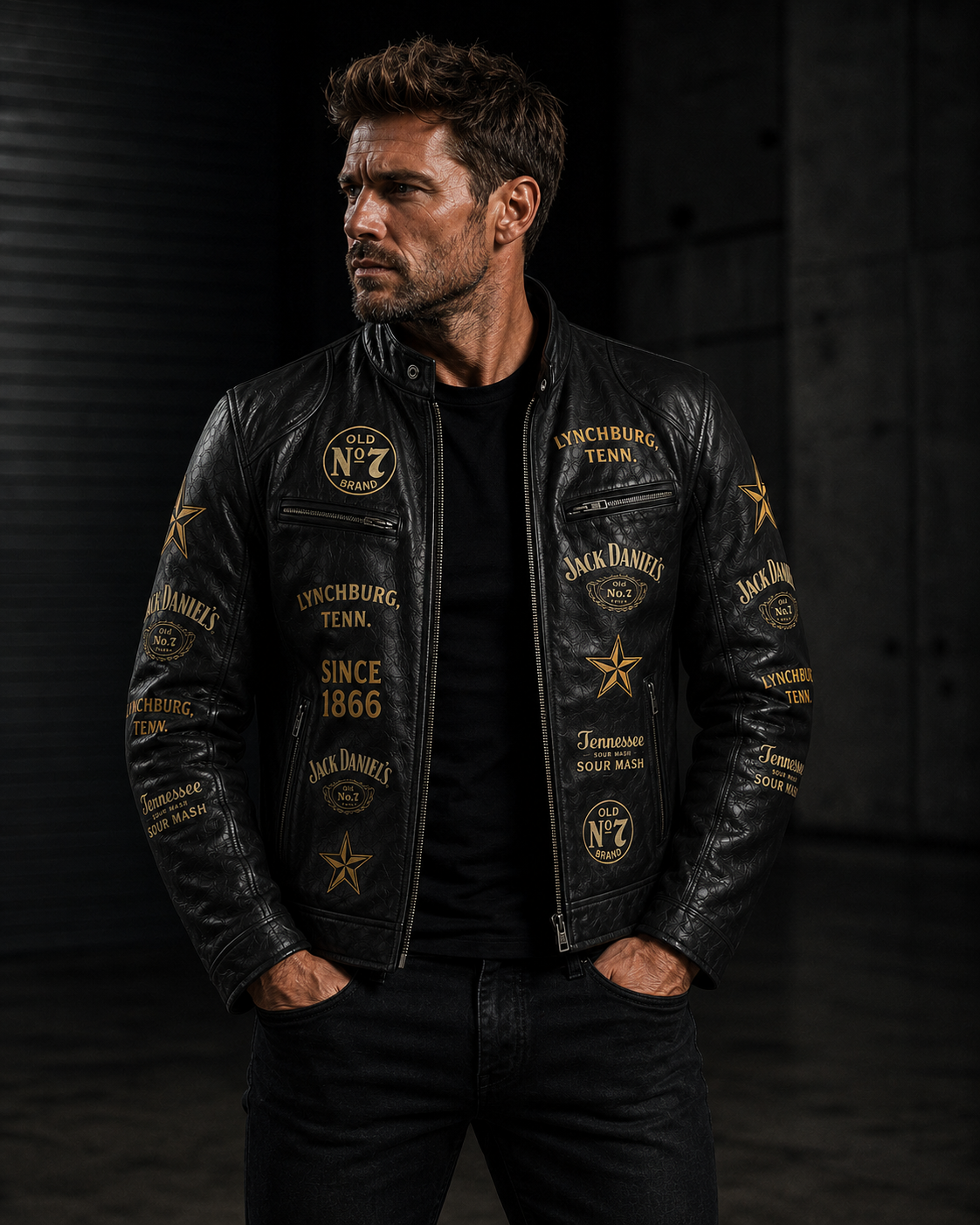 Jack Dani 160th Anniversary Vintage Collar Leather Jacket