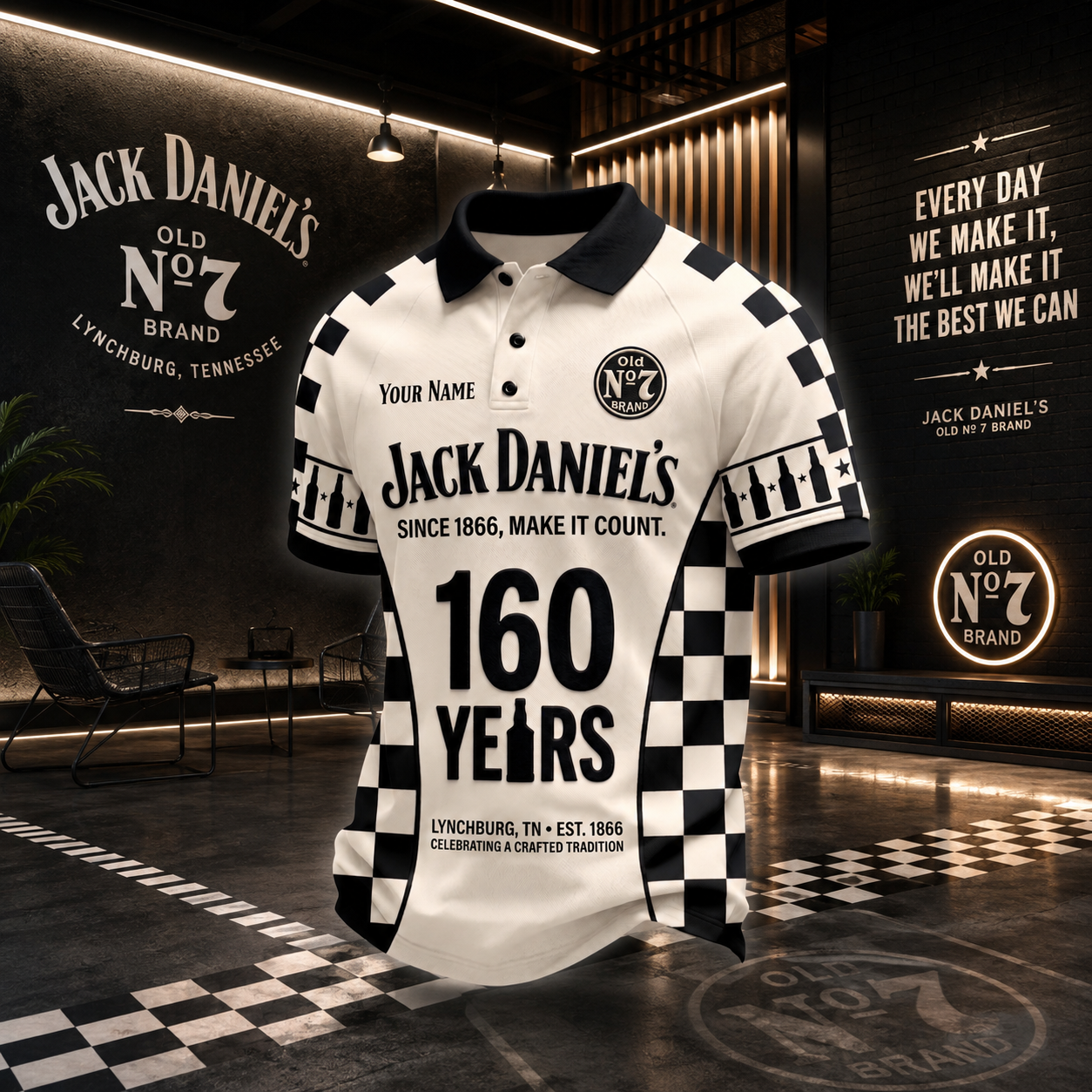 Jack Dani 160th Anniversary Polo V4, Jack Dani Shirt , Jack Dani 2026 Shirt