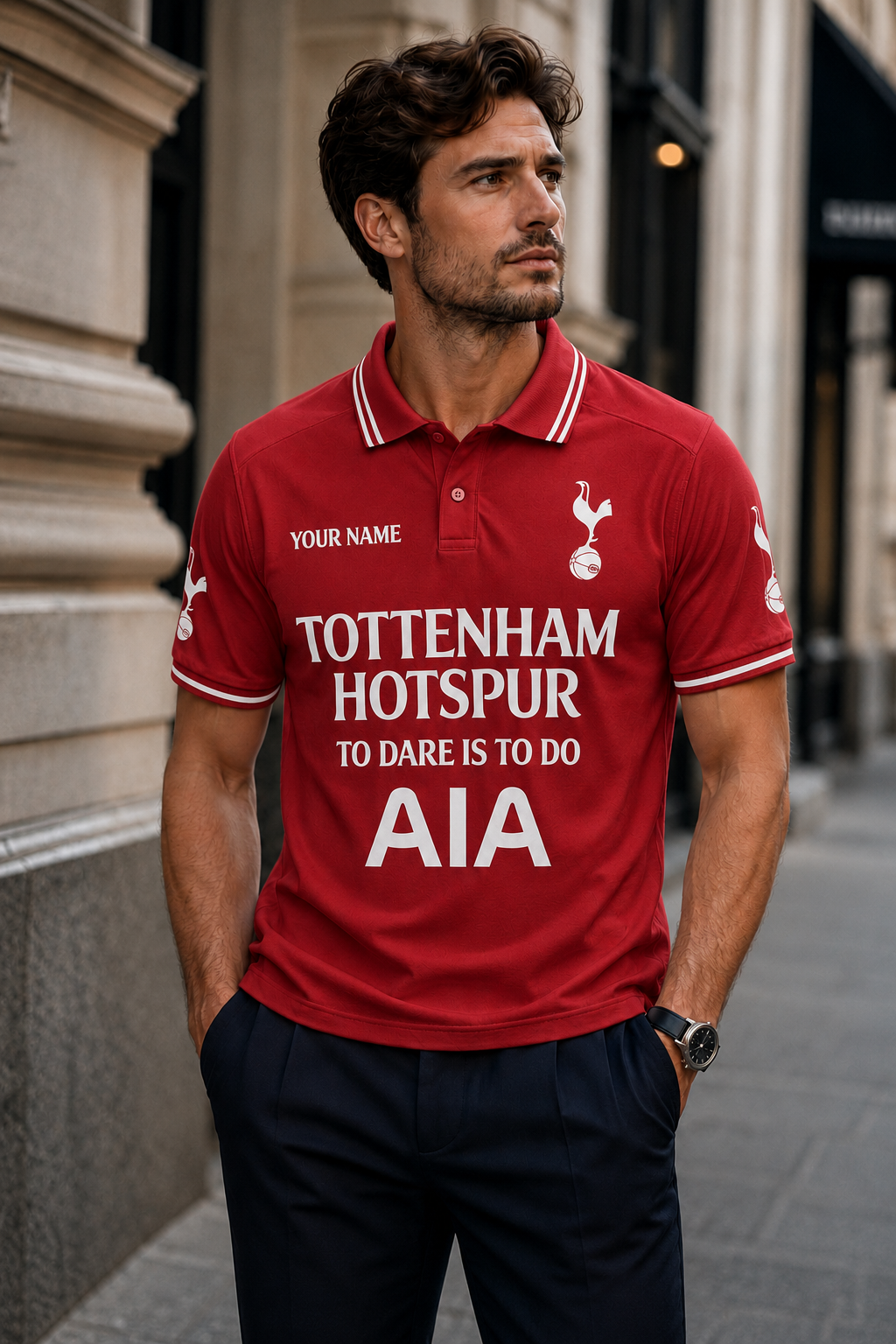 Personalized Tottenham To Dare Is To Do Polo , Tottenham Shirt , Tottenham 2026 Shirt