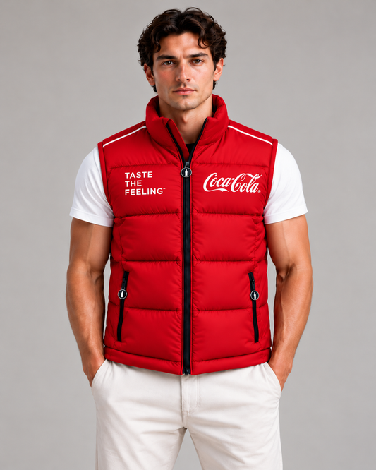 Cola Classic Sleeveless Windproof Puffer Jacket