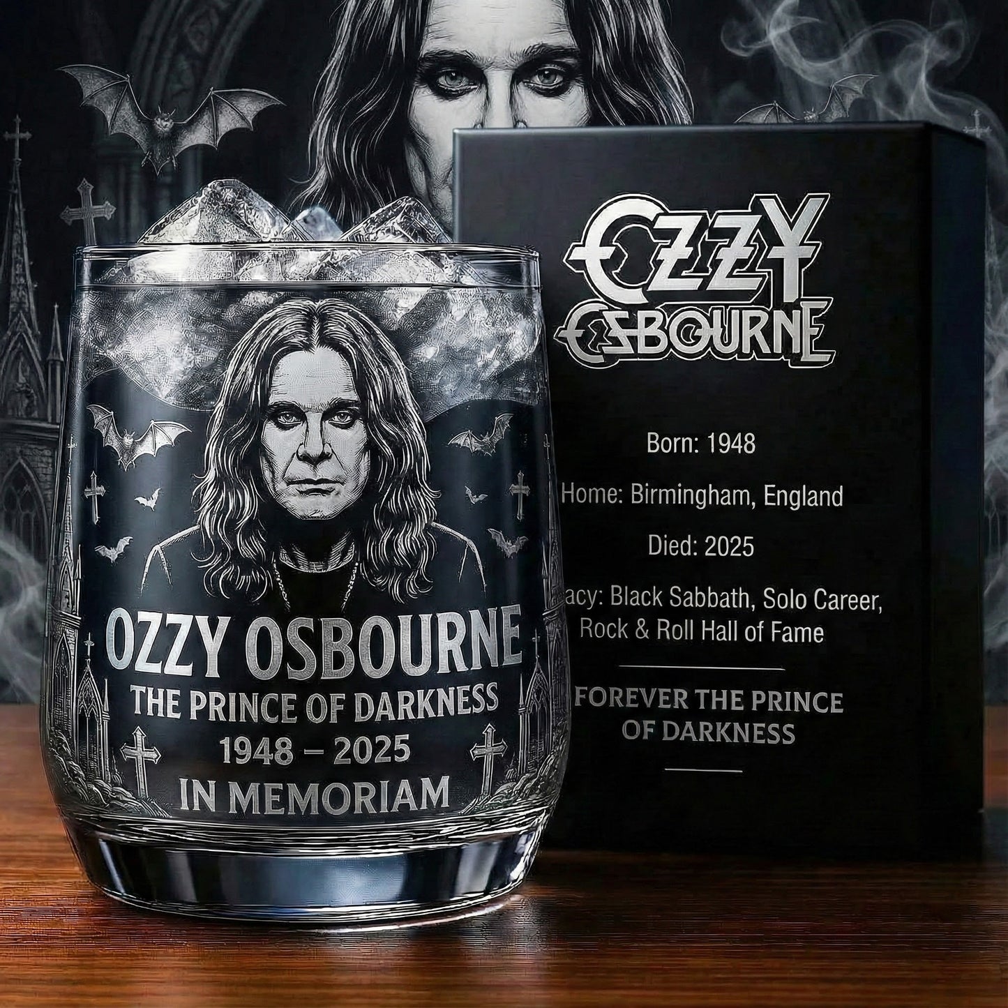Ozzy Ozb Whisky Glass , Ozzy Oss In Memoriam Whiskey Glass