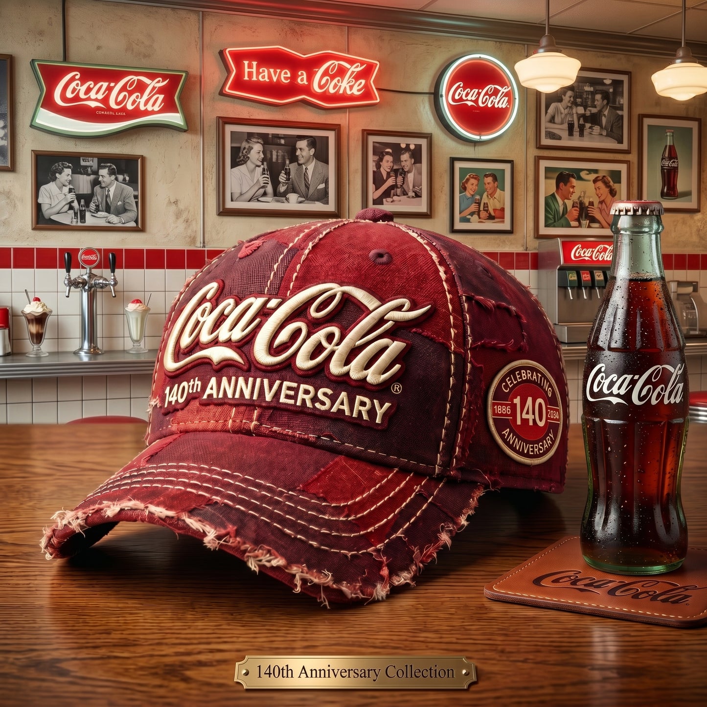 Cola 140th Anniversary Cap V22, Cola Vintage Cap (1886 - 2026)