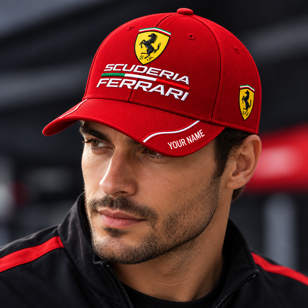 Scuderia Ferrar Racing Cap, Personalized Racing Cap V2