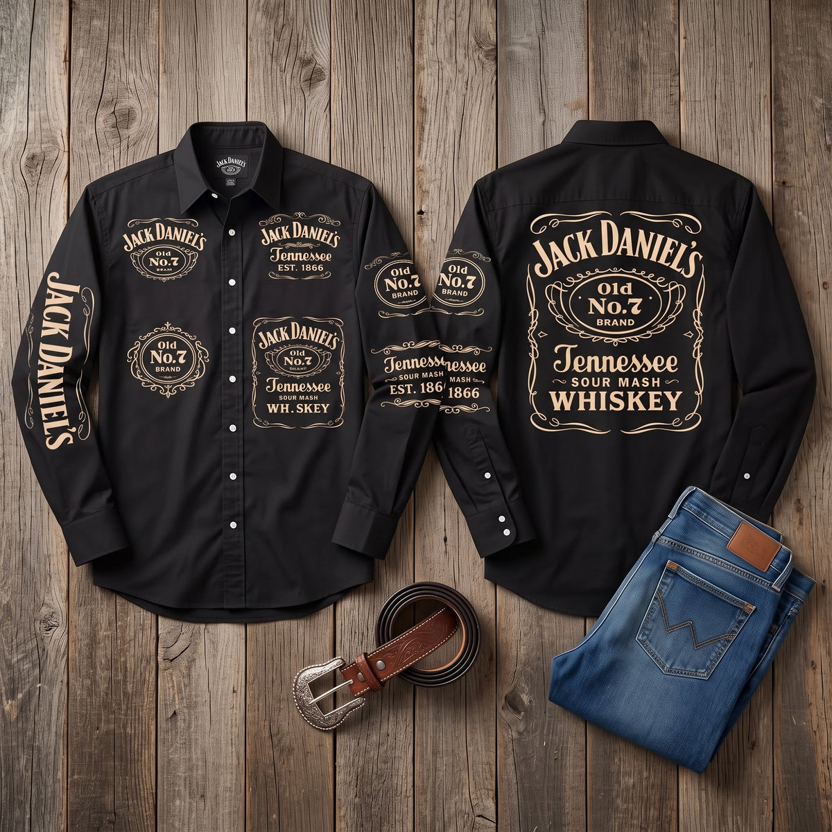 Jack Dani EST. 1866 Vintage Western Button-Up Shirt