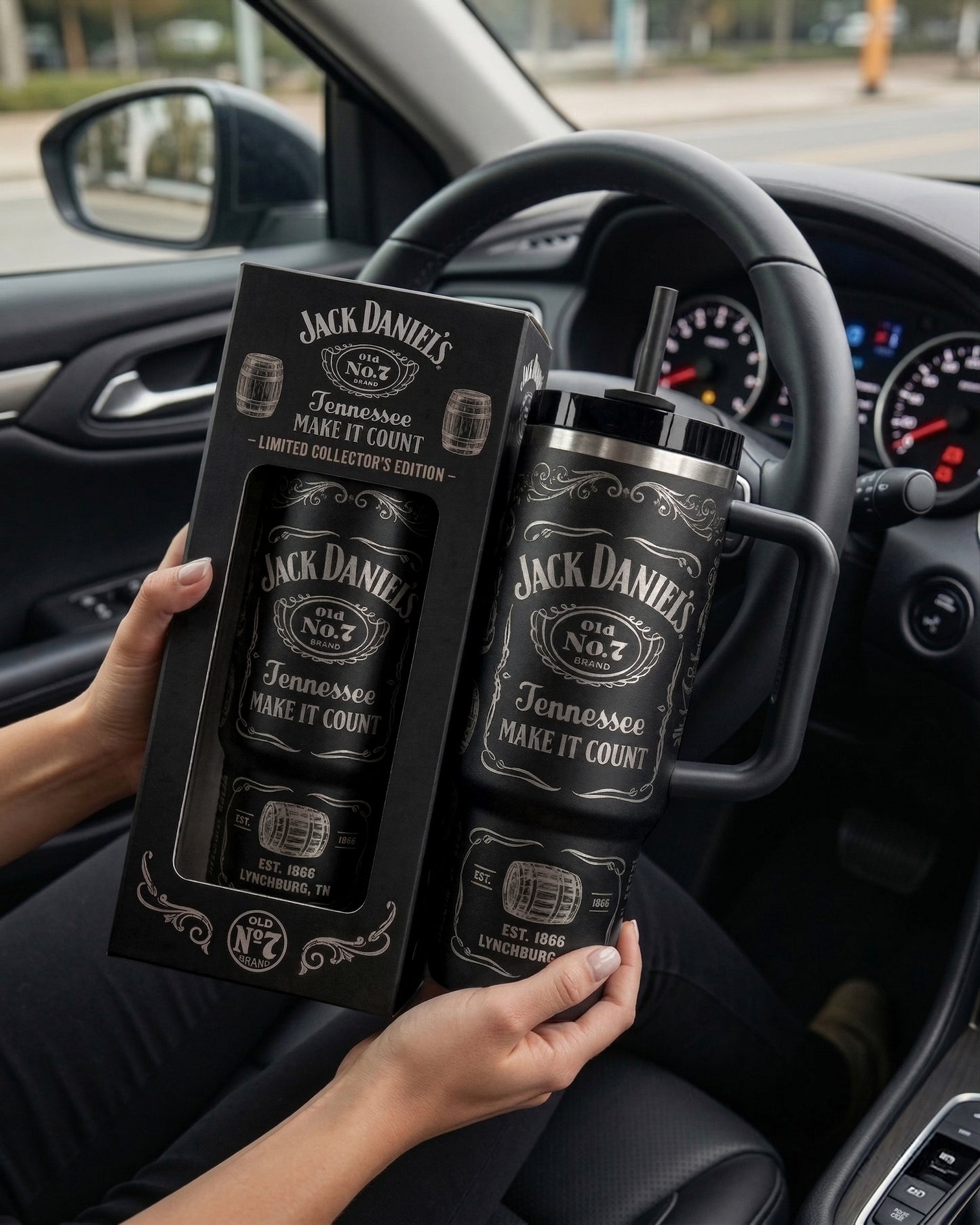 Jack Dani Old No. 7 Brand Insulated Tumbler 30oz V12 , Jack Dani Tumbler 40oz