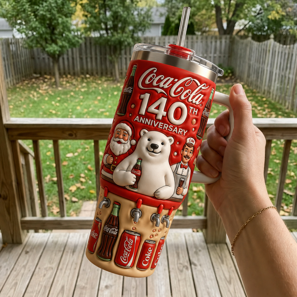 Cola 140th Anniversary Insulated Tumbler 30oz V23, Cola Tumbler 40oz
