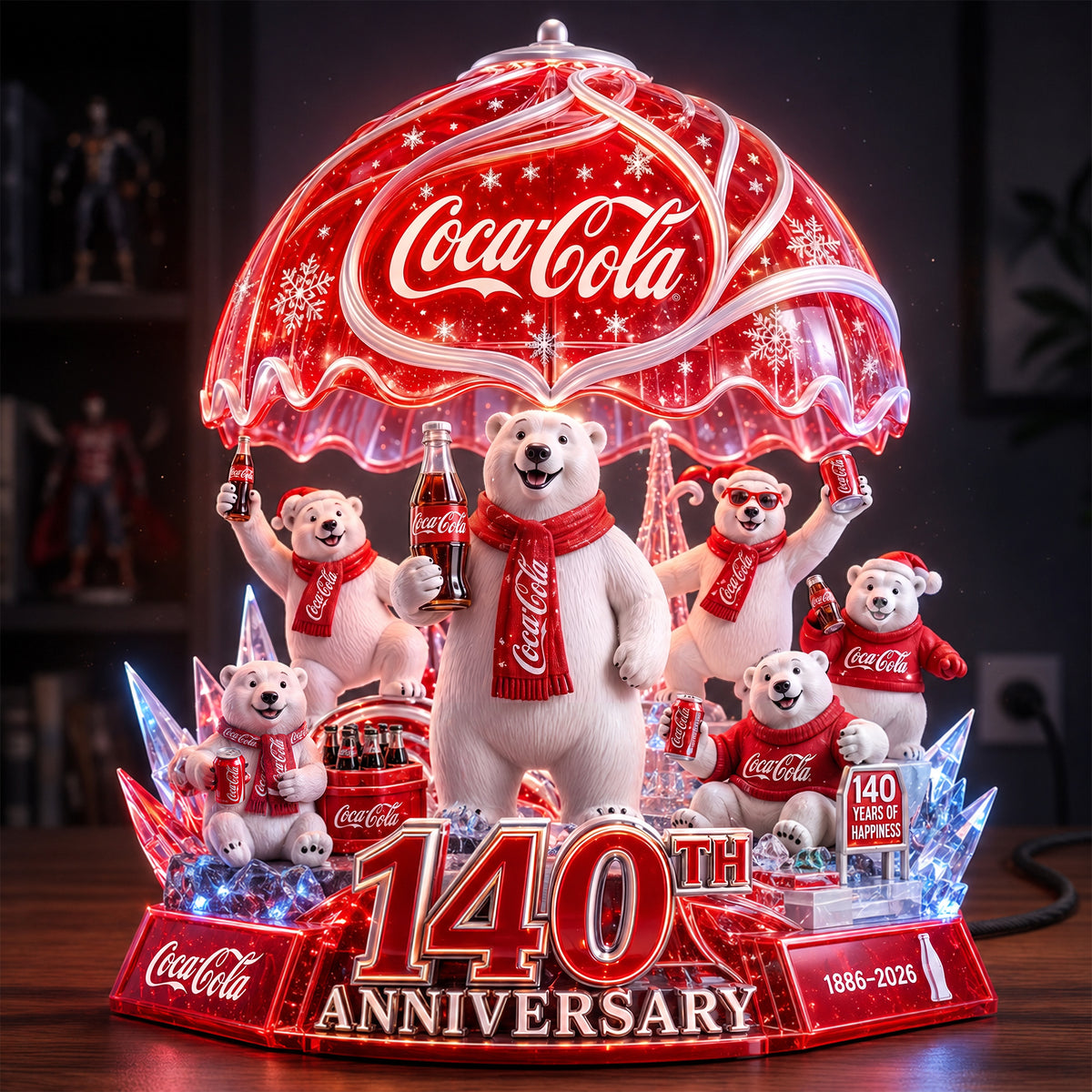 Cola 140th Anniversary Night Light - Cola Acrylic LED Night Light V3