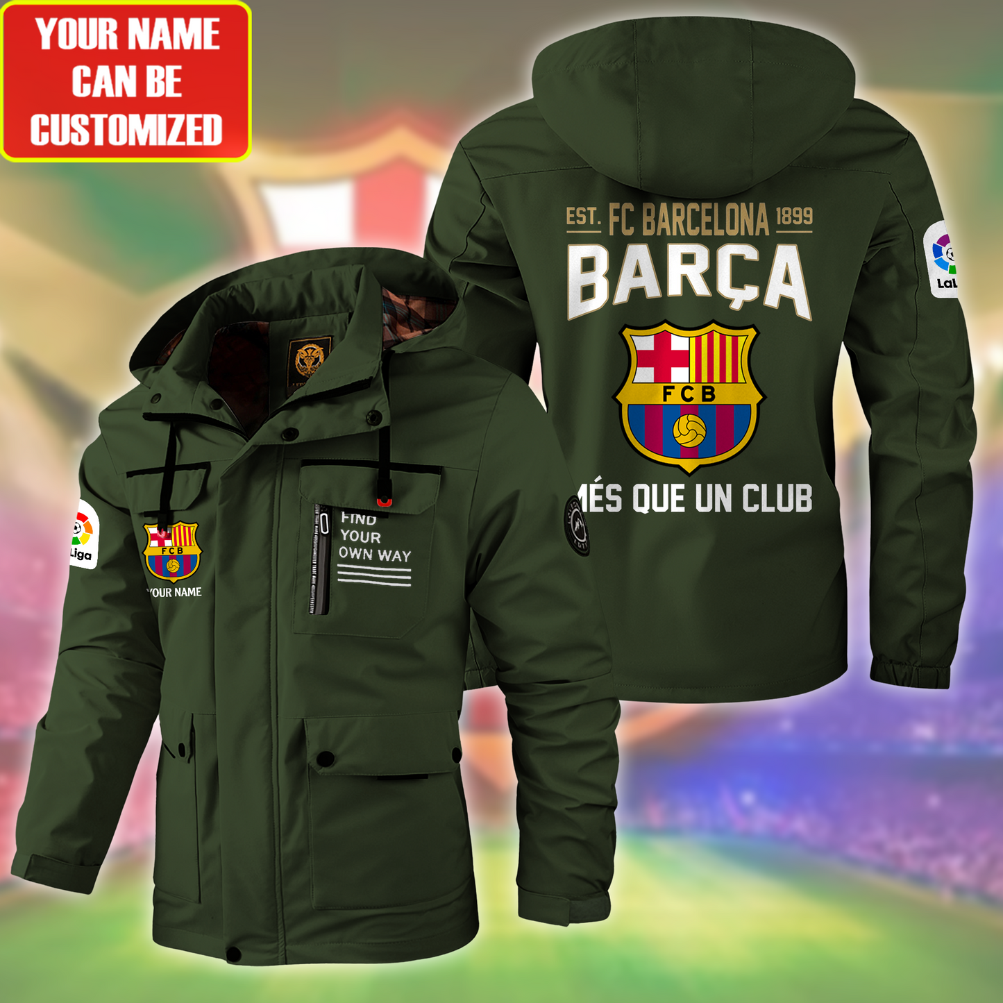 Barca EST. 1899 Windbreaker Hooded Jacket