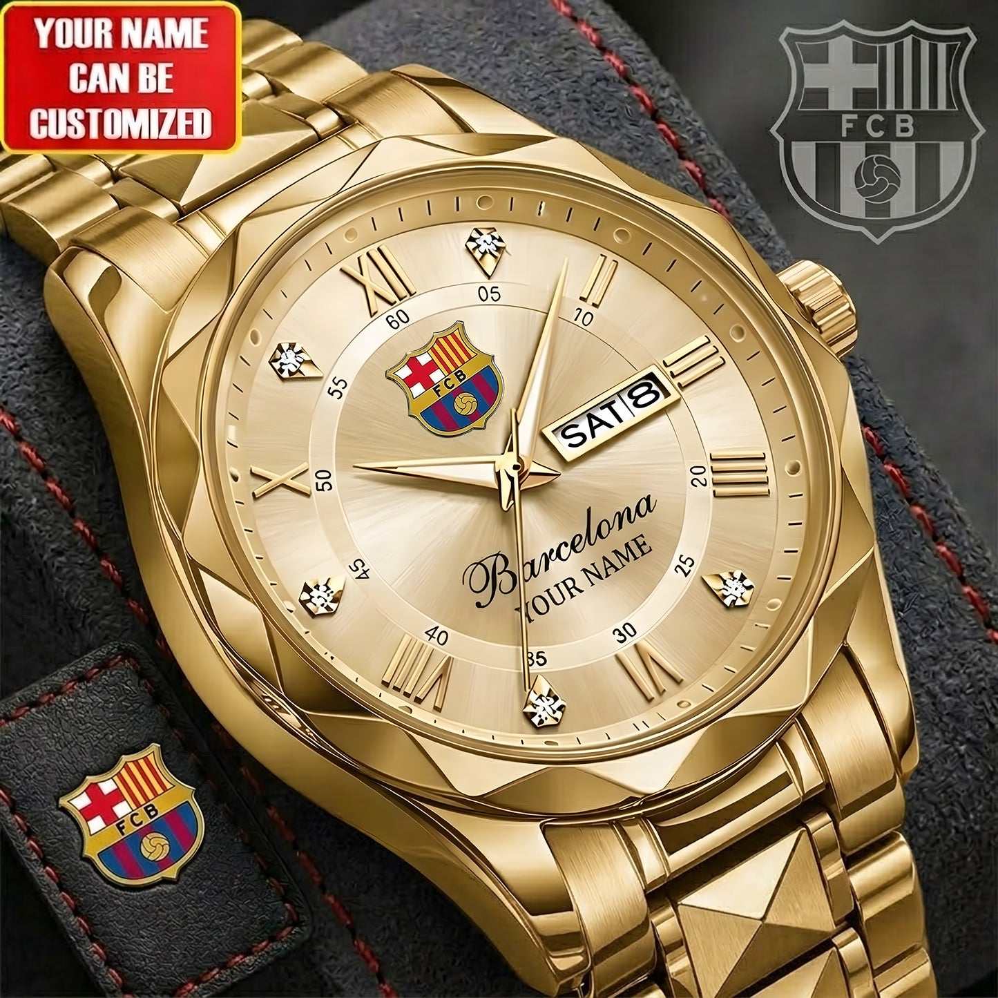Personalized Barca Elegant Luxury Charley Watch