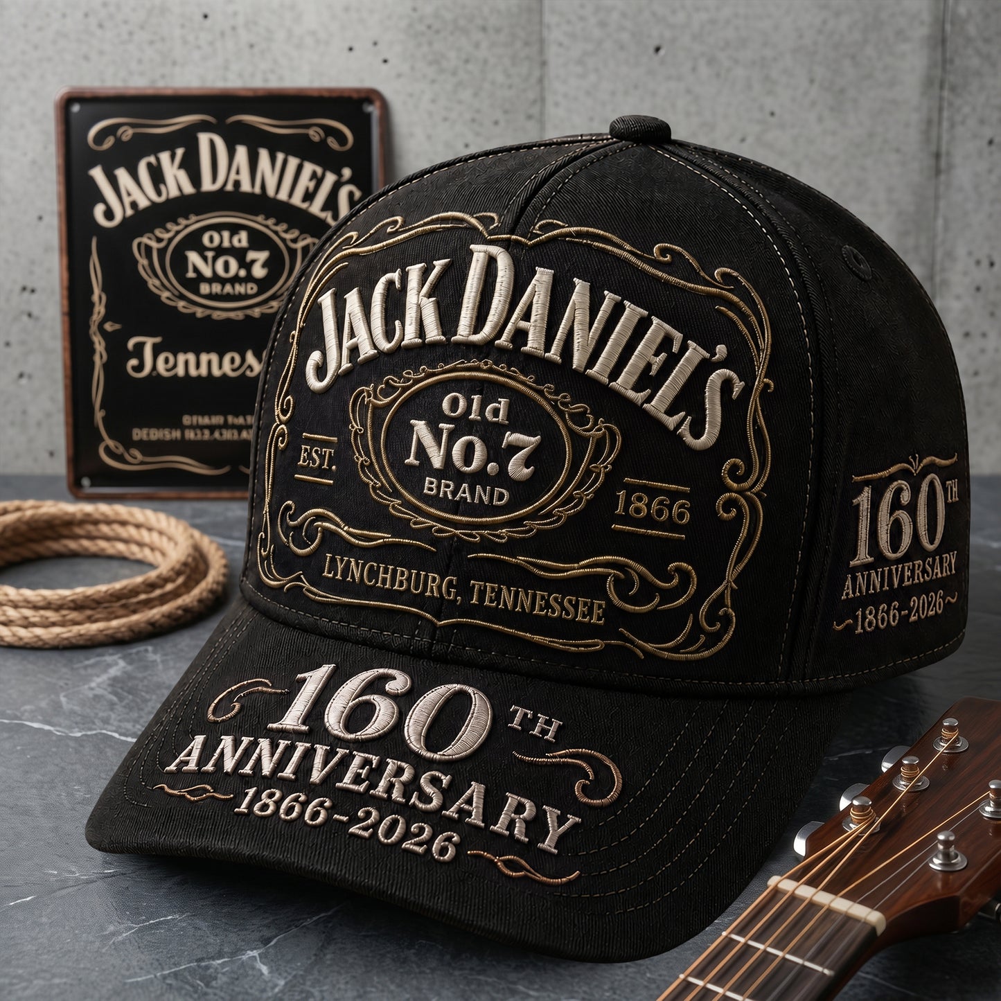 Jack Dani 160th Anniversary Cap V22, Jack Dani Vintage Classic Cap