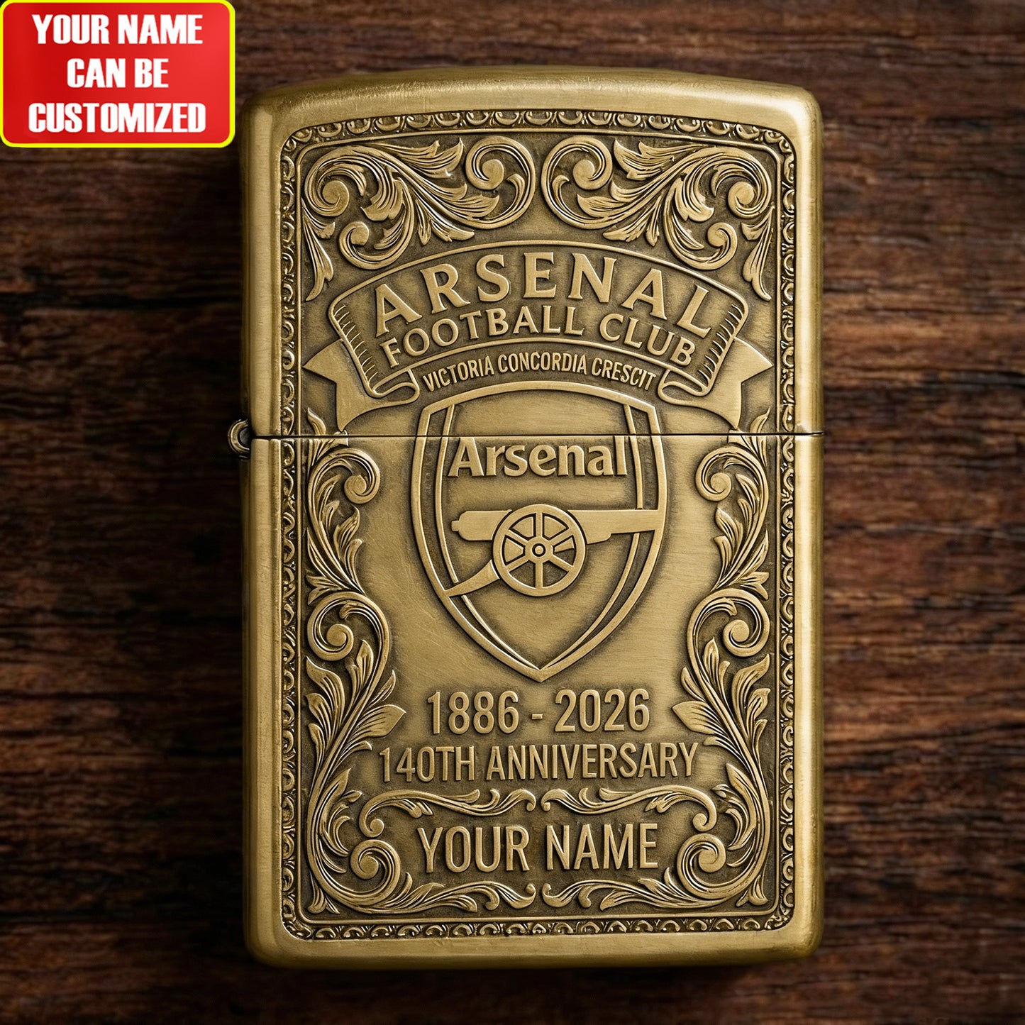 Personalized ARS FC 140TH Anniversary Zippo Lighter