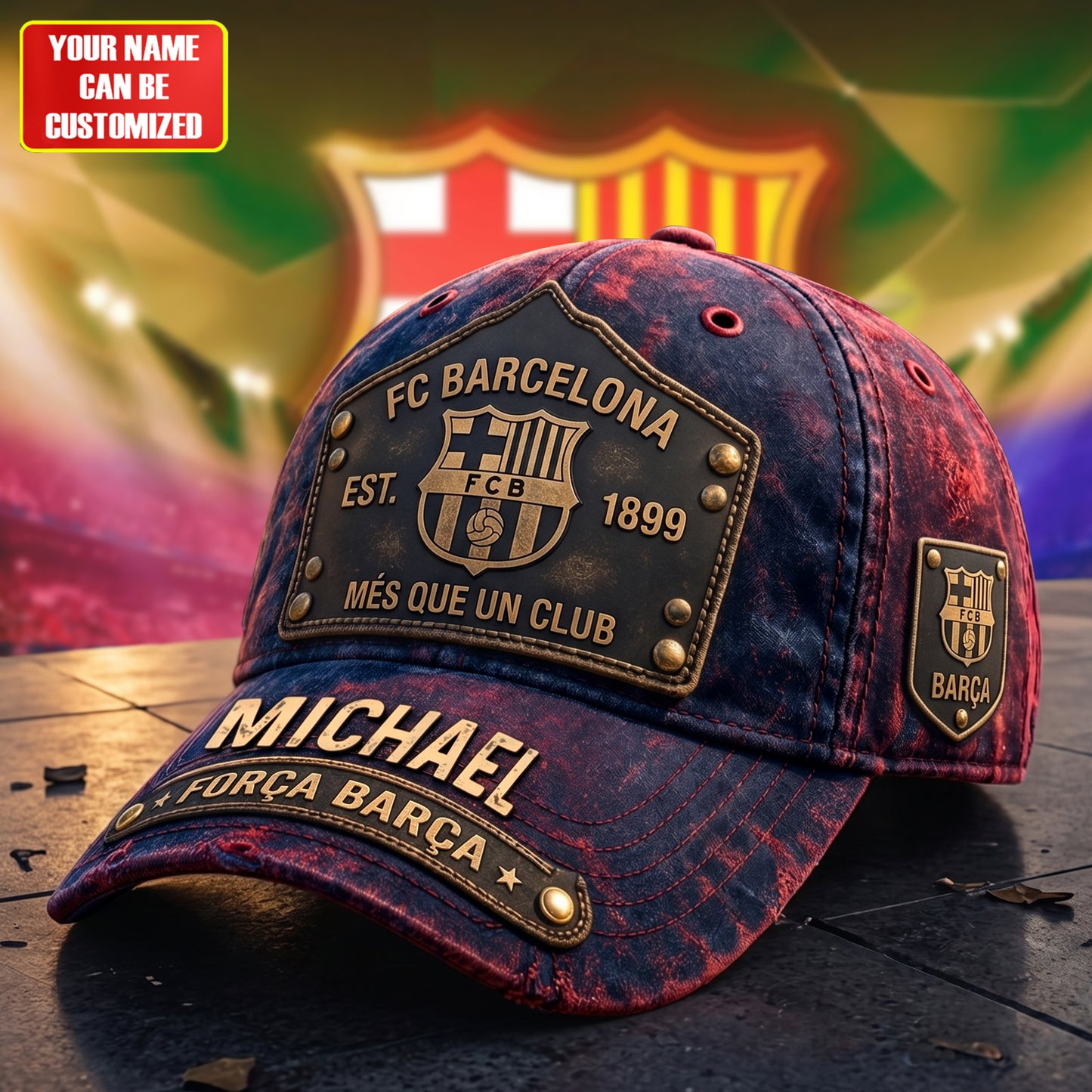 Personalized Barca EST. 1899 Cap V6, Barca Luxury Classic Cap