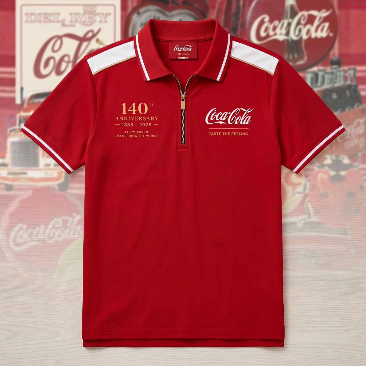 Cola 140th Anniversary Polo V14 , Cola Shirt , Cola 2026 Shirt