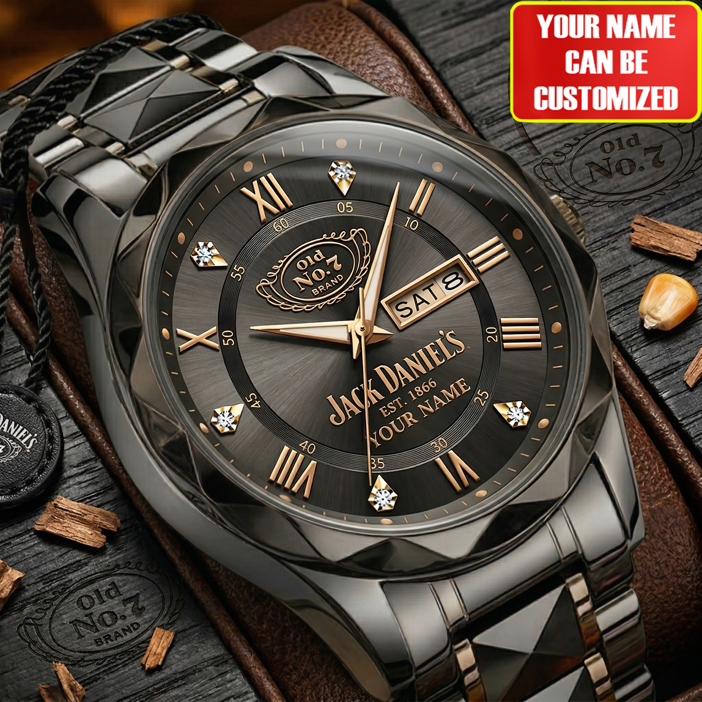 Personalized Jack Dani EST. 1866 Luxury Charley Watch