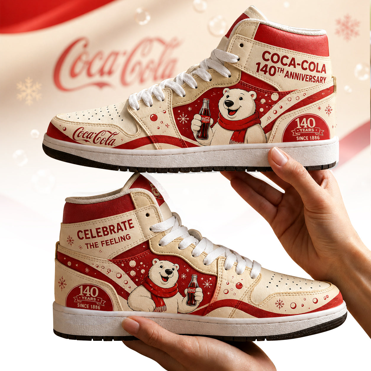 Cola 140th Anniversary AJ1 Custom Sneaker