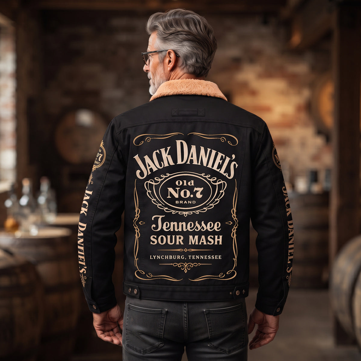 Jack Dani Old No.7 Brand Fleece Thermal Cotton Jacket