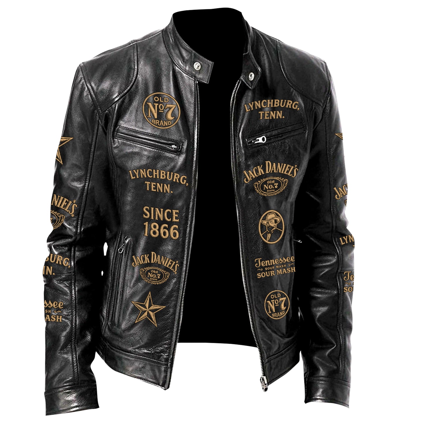 Jack Dani EST. 1866 Collar Leather Jacket V2