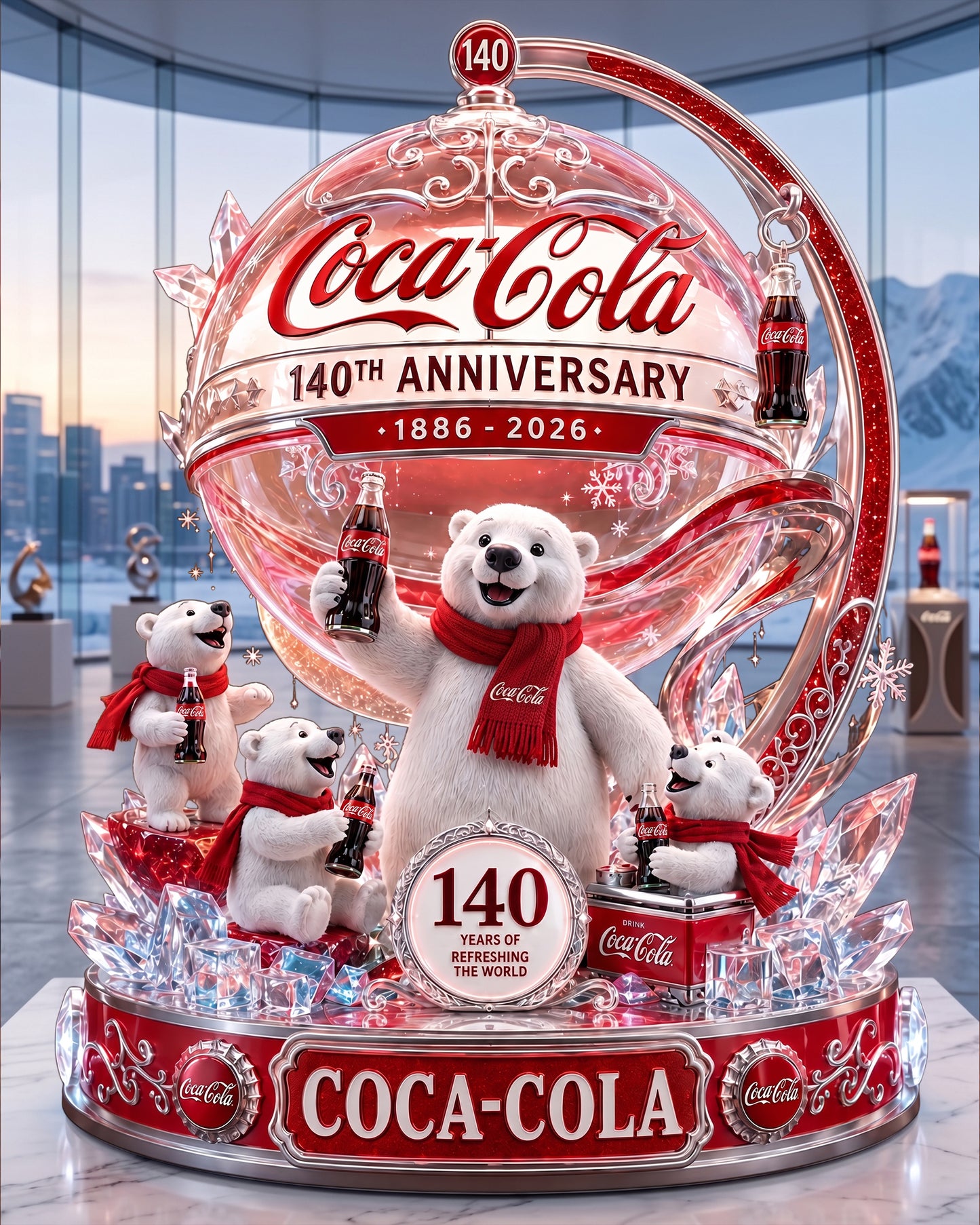 Cola 140th Anniversary Night Light - Cola Acrylic LED Night Light V2