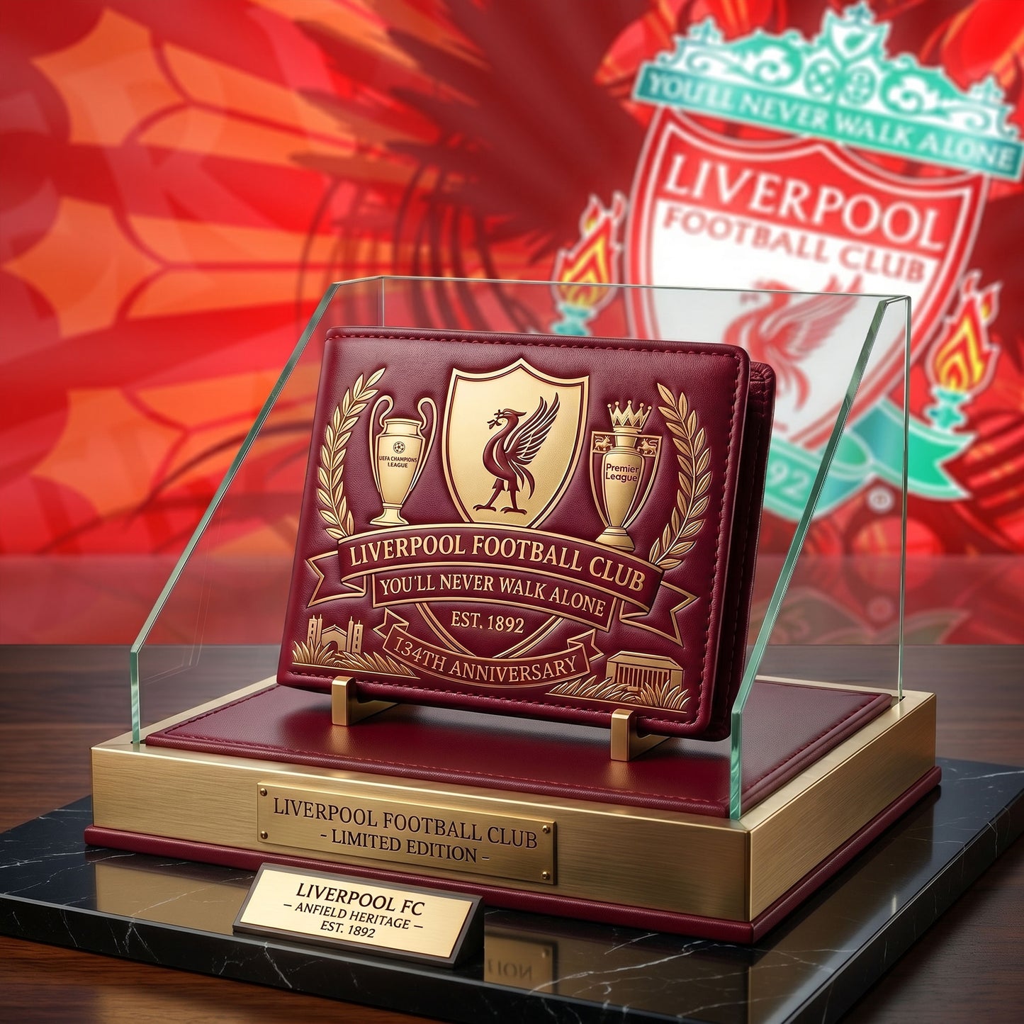 L.V.P FC 134TH Anniversary Leather Wallet