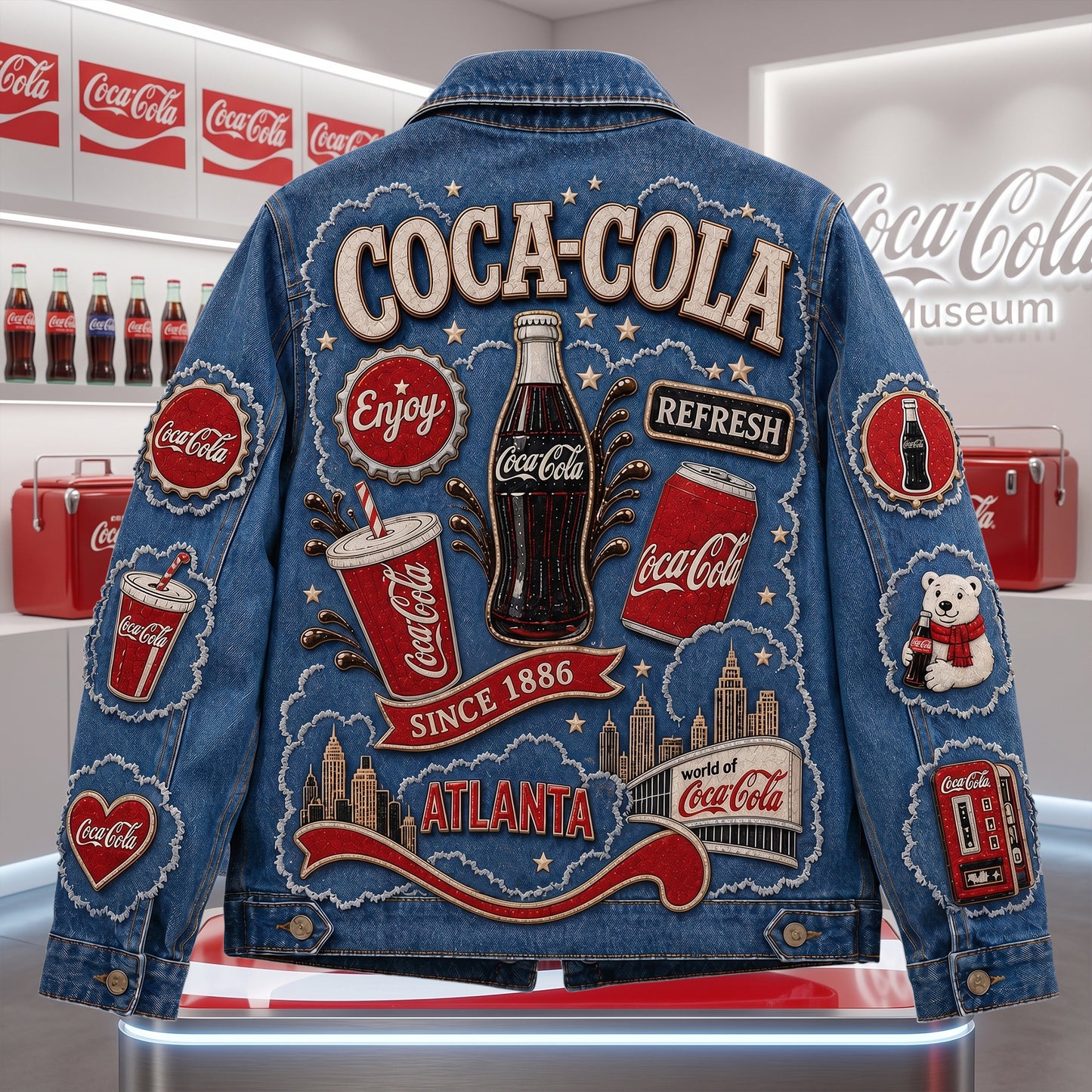 Cola Since 1886 Denim Casual Jacket
