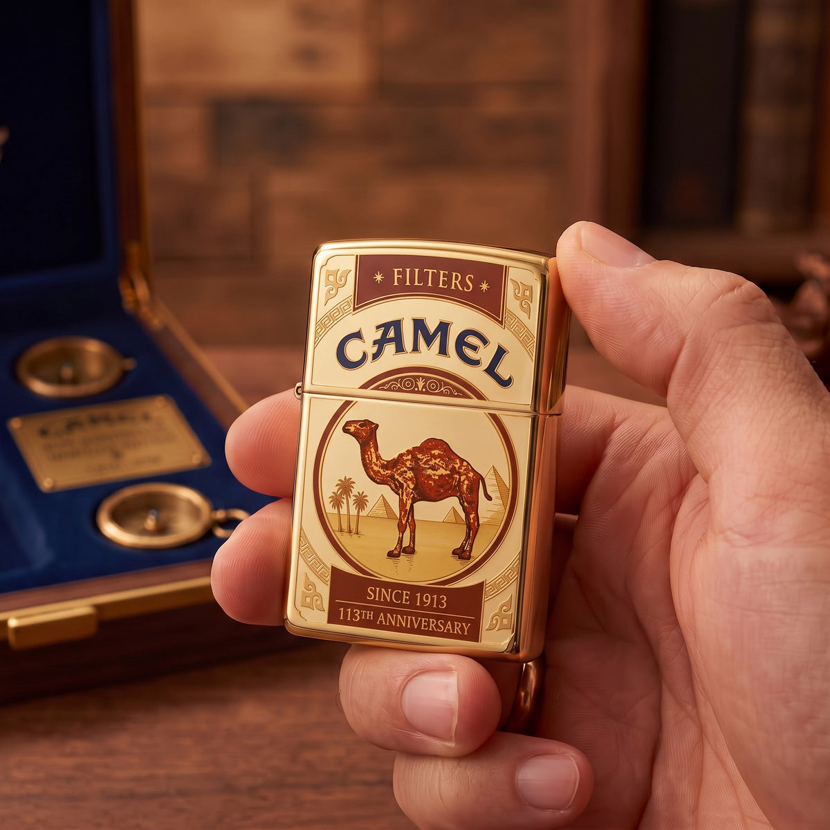 Camel 113th Anniversary Zippo Lighter, Camel Since 1913 Zippo Lighter V2