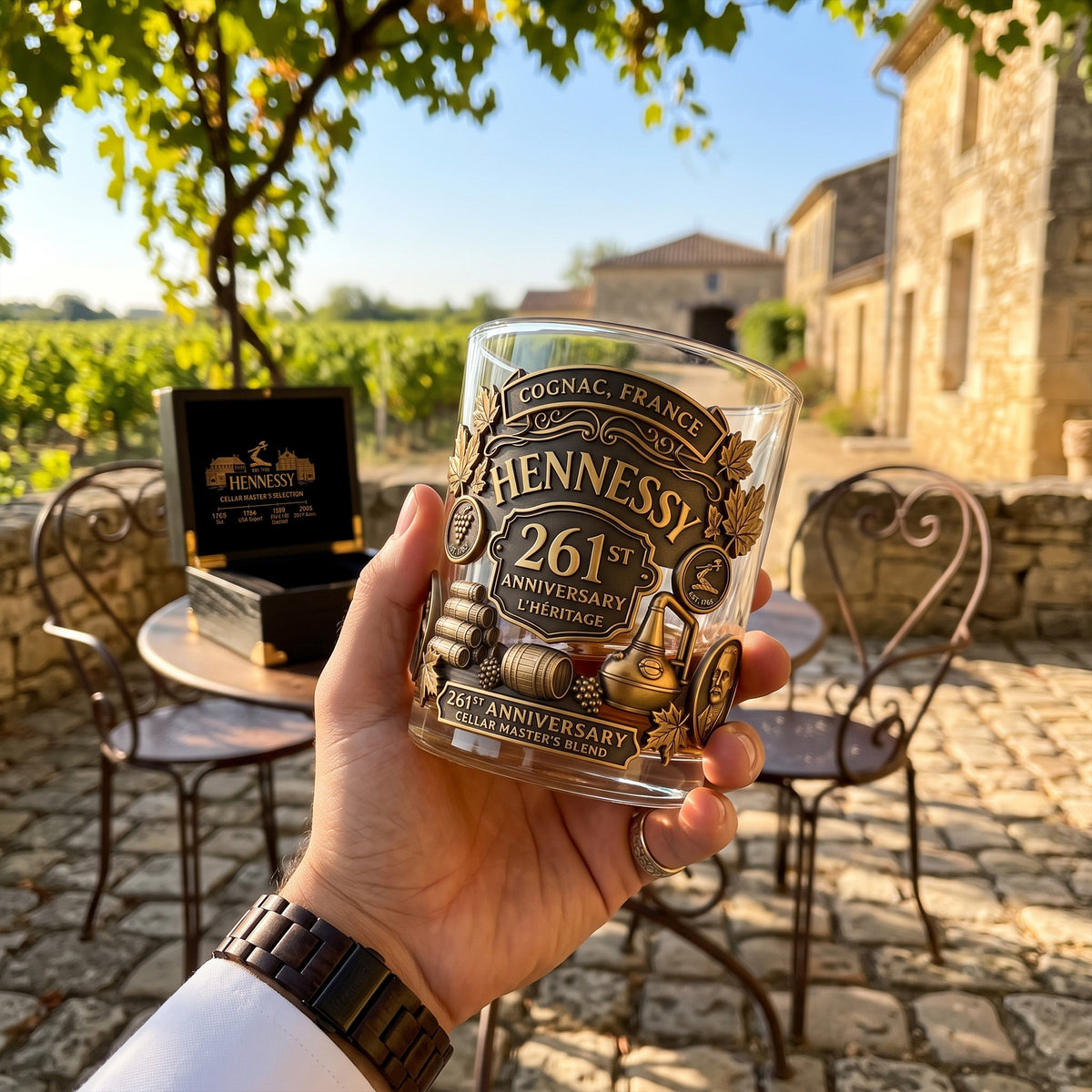 Henness 261st Anniversary Glass , Henness Glass