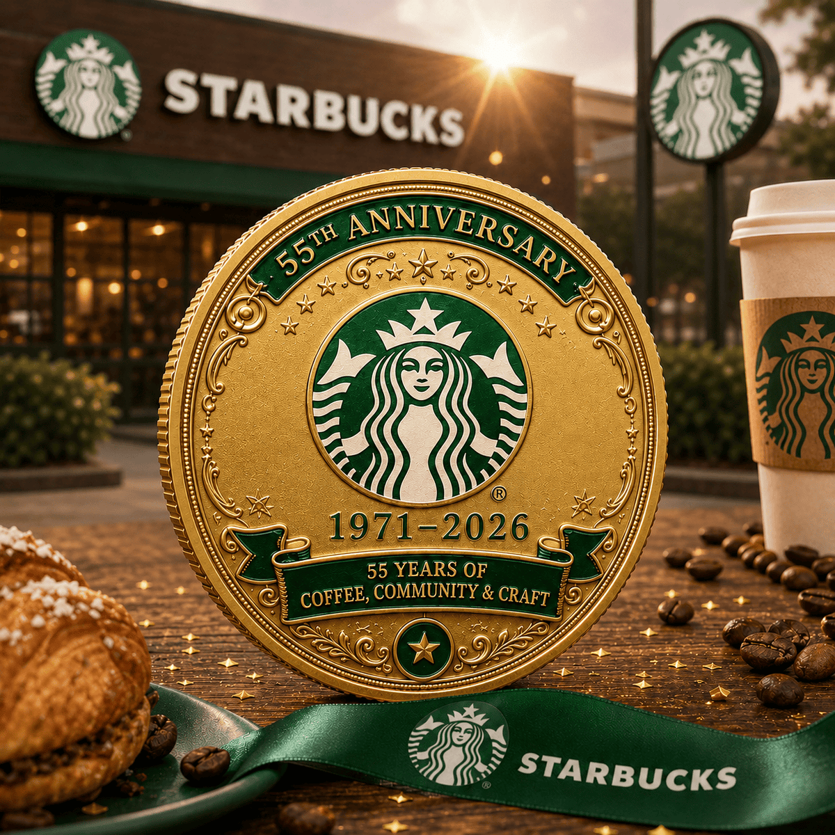 Strbcks 55th Anniversary Commemorative Coin
