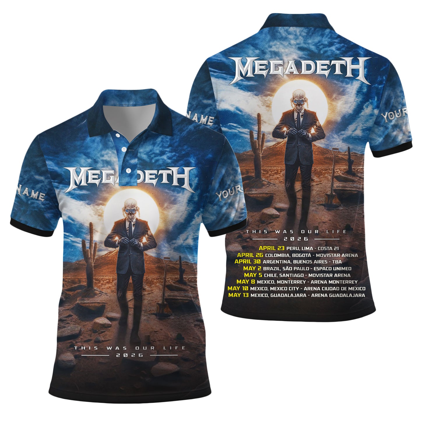 Personalized MGD Tour 2026 3D All Over Printed Unisex Shirt