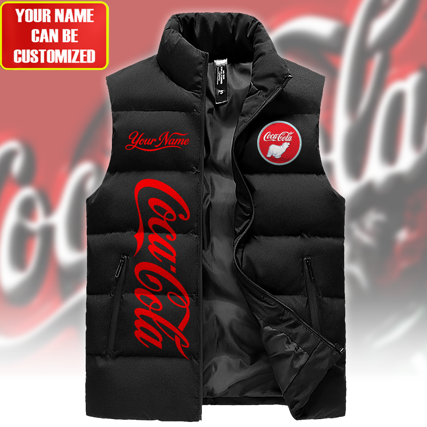 Cola Sleeveless Windproof Puffer Jacket