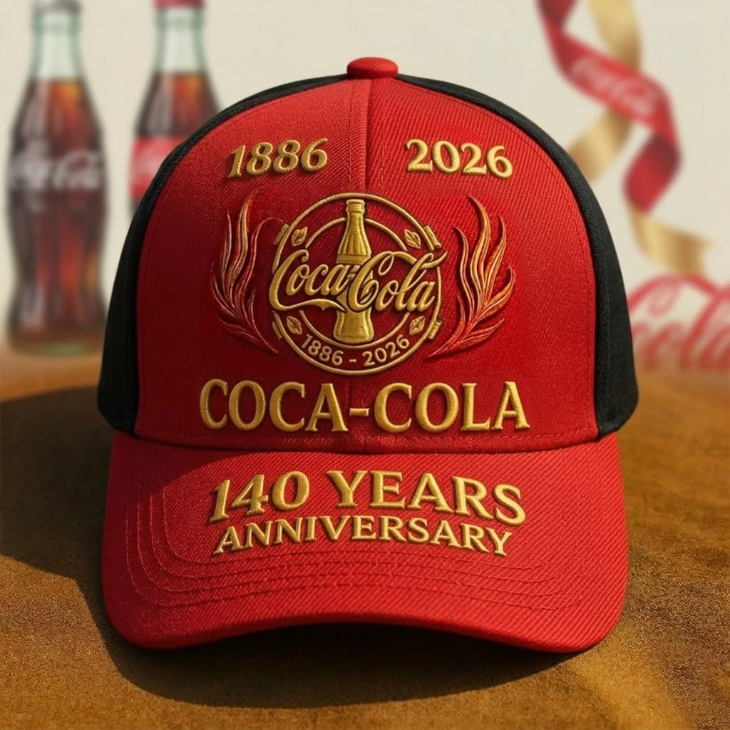 Cola 140 Years Anniversary Cap , Cola Luxury Classic Cap