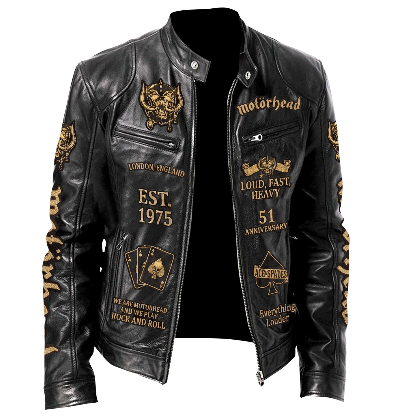 MH Rock Collar Leather Jacket
