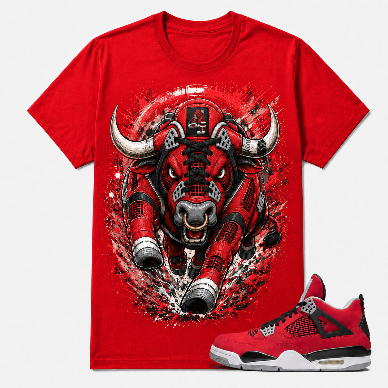 "BULL" Shirt To Match AJ 4 Toro Bravo, AJ 4 Matching Shirt