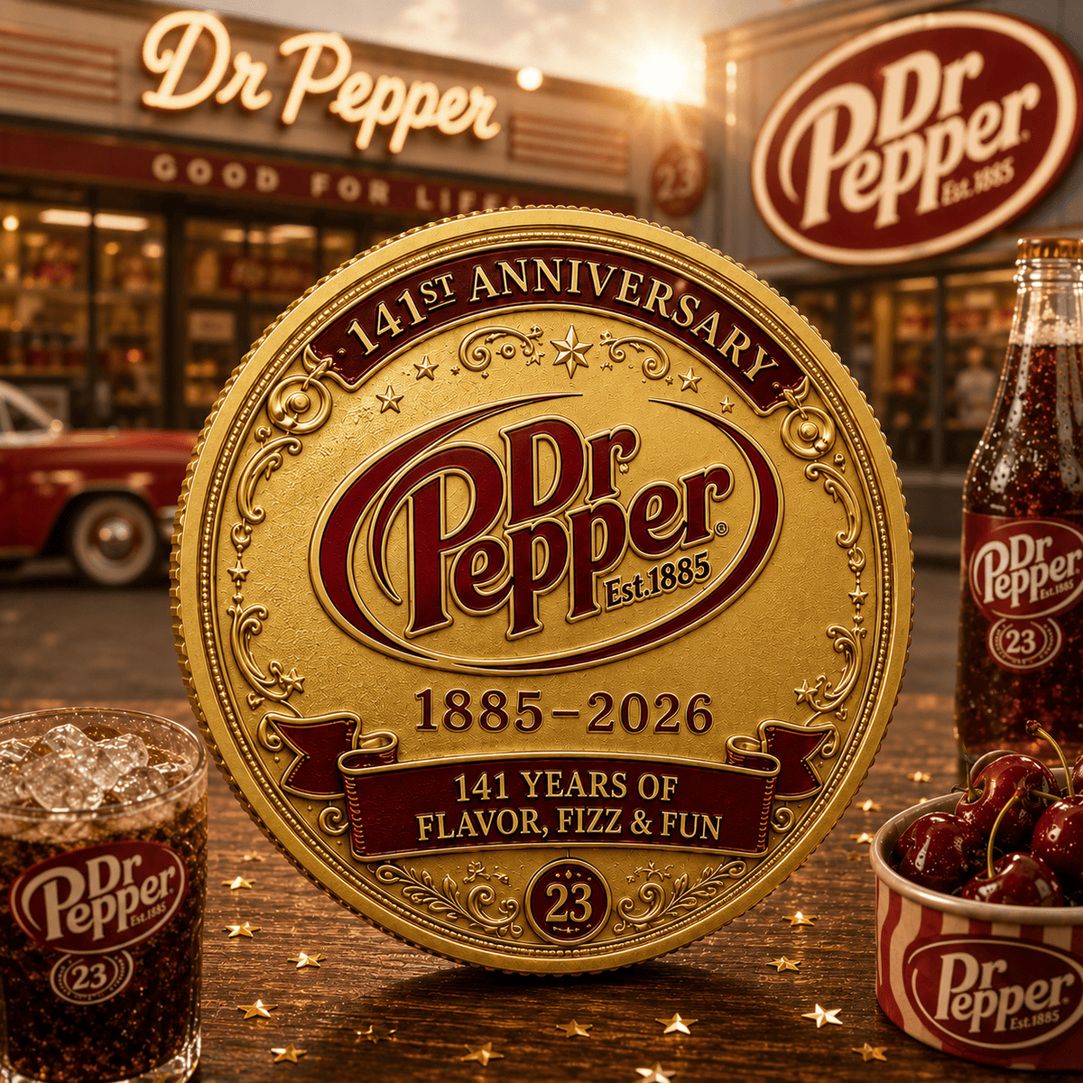 Dr Pepper 141ST Anniversary Commemorative Coin V3