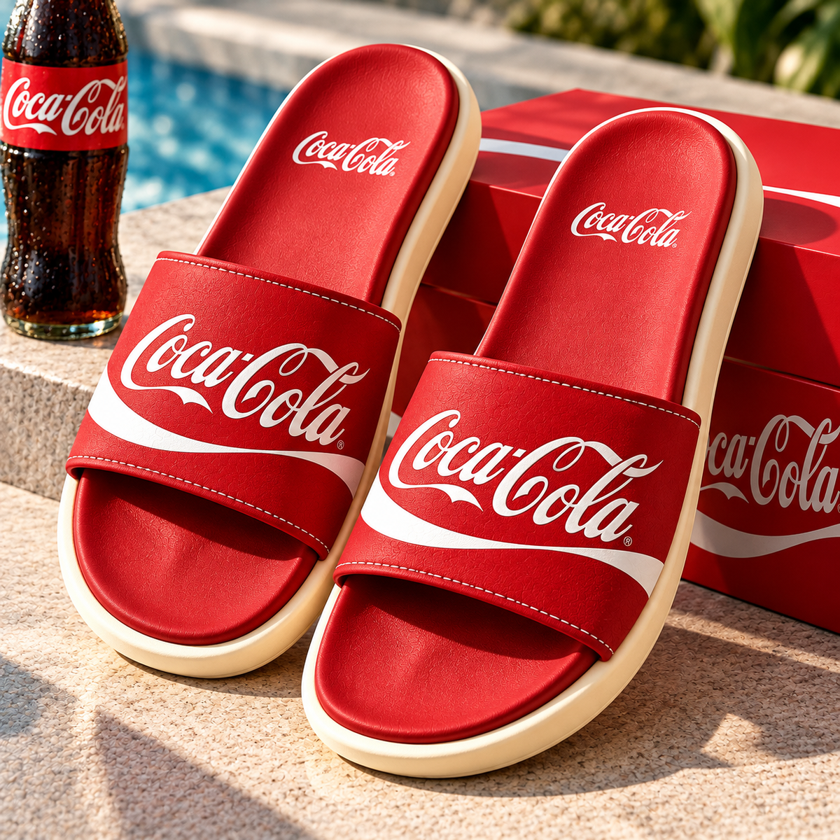 Cola The Real Thing Custom Leather Sandals V4