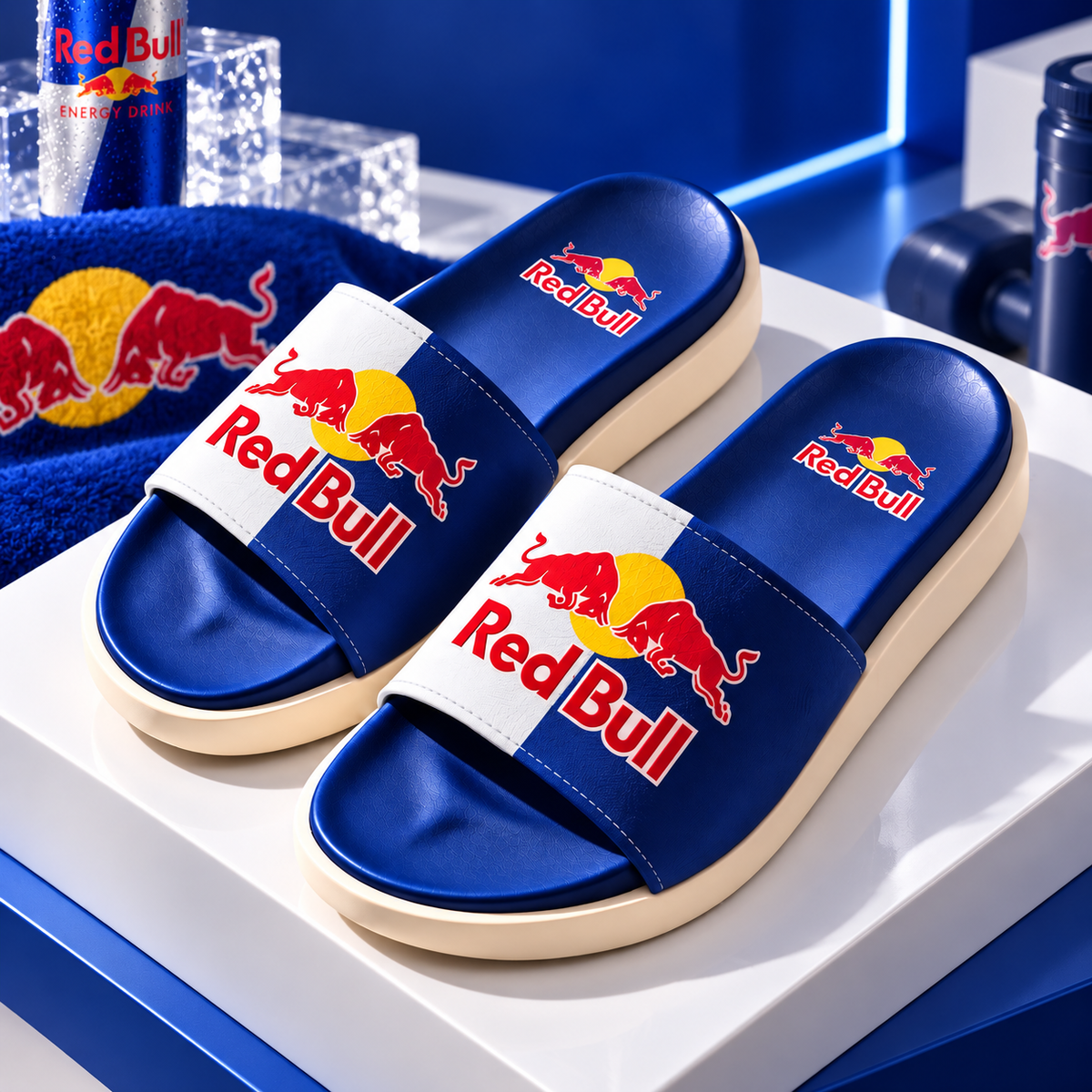 Red Bll Custom Leather Sandals