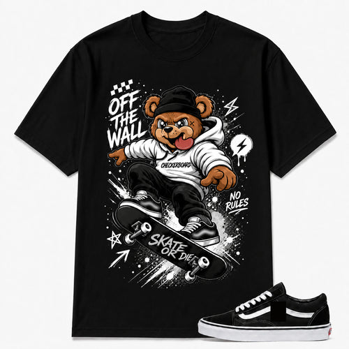 OFF THE WALL Shirt To Match Black Old Skool, Old Skool Matching Shirt