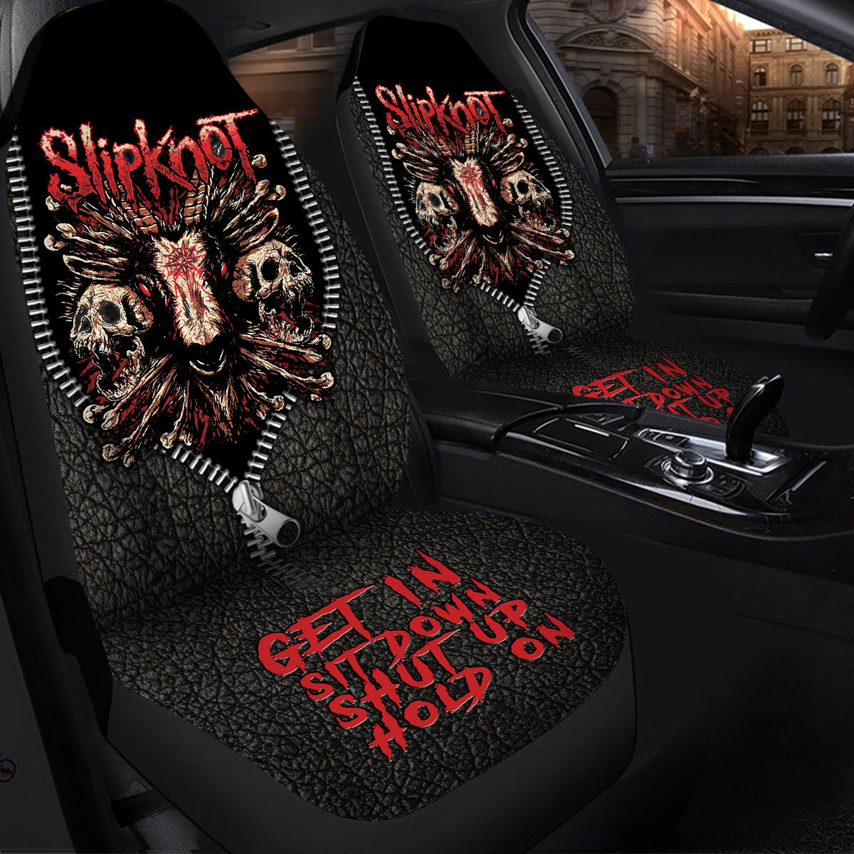 Personalized SK Q2 Hold on Car Seat Covers Universal Fit - Set 2 Q240706