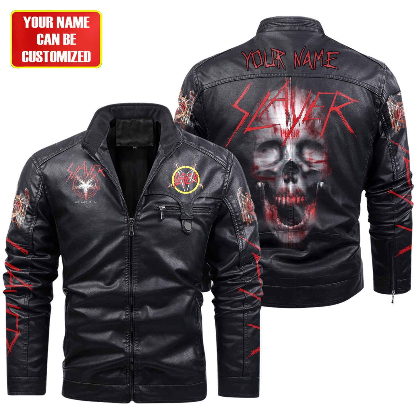 Personalized Sl Q2 Fleece Leather Jacket Q140907