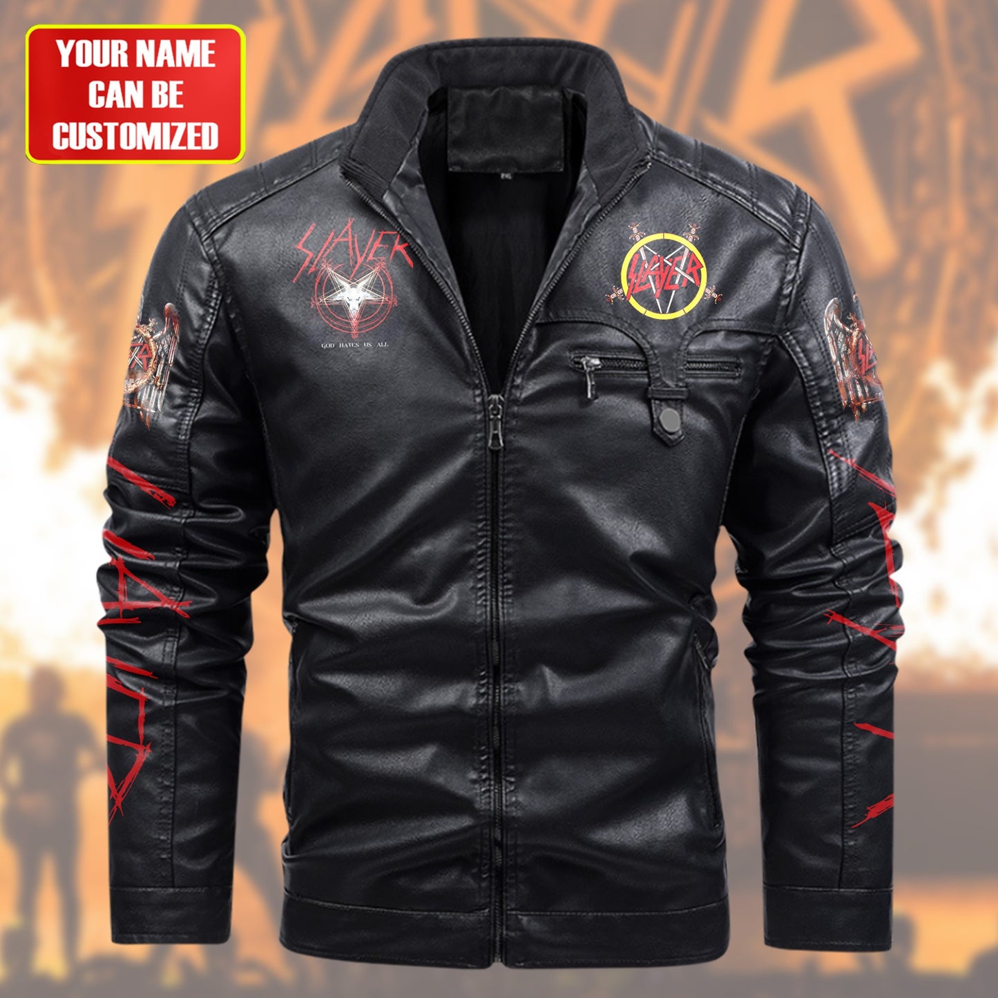 Personalized Sl Q2 Fleece Leather Jacket Q140907