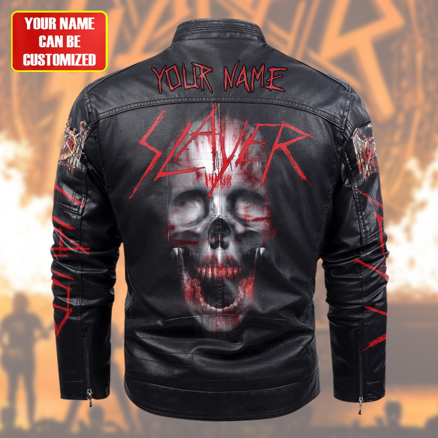 Personalized Sl Q2 Fleece Leather Jacket Q140907