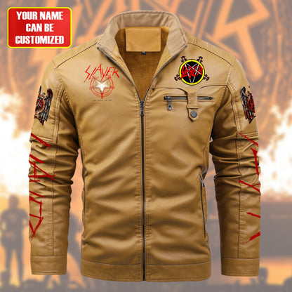 Personalized Sl Q2 Fleece Leather Jacket Q140907