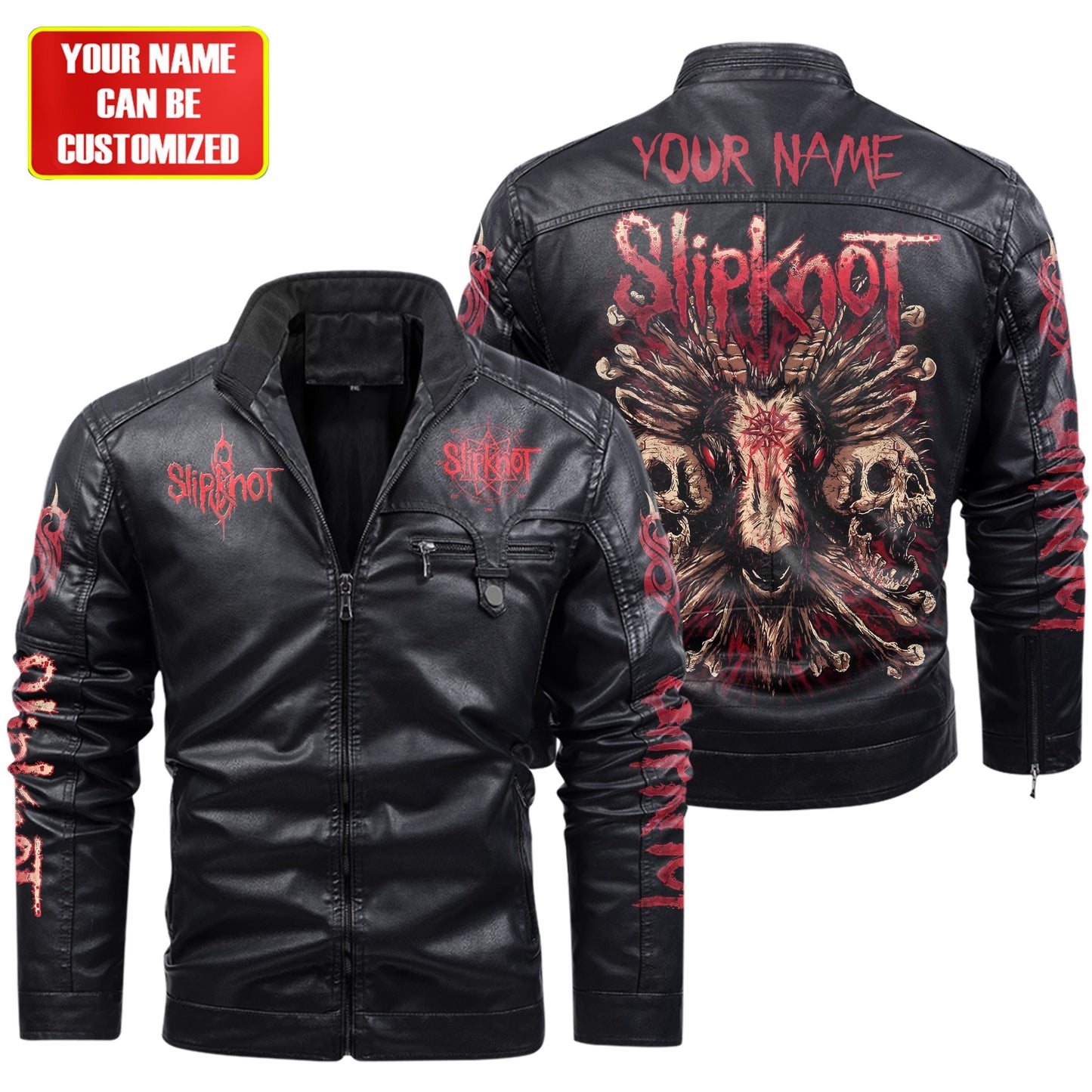 Personalized Sk Q2 Fleece Leather Jacket Q140908