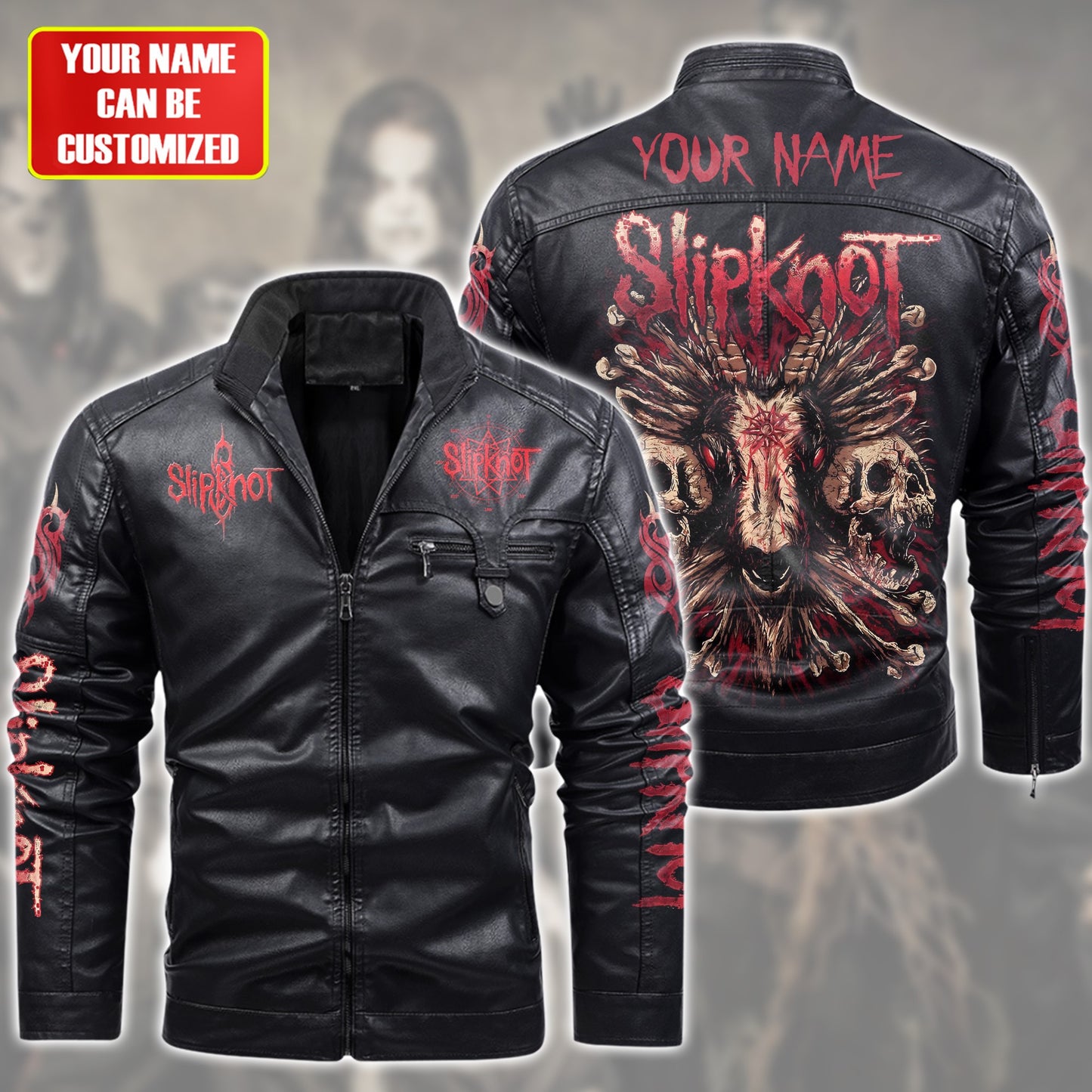 Personalized Sk Q2 Fleece Leather Jacket Q140908