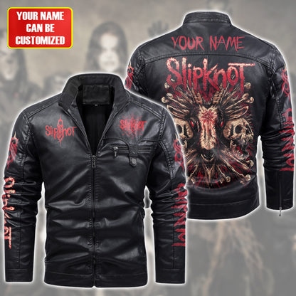 Personalized Sk Q2 Fleece Leather Jacket Q140908