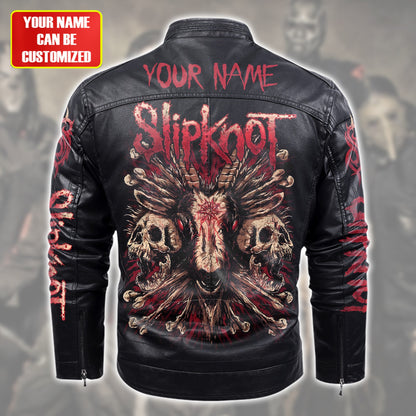 Personalized Sk Q2 Fleece Leather Jacket Q140908