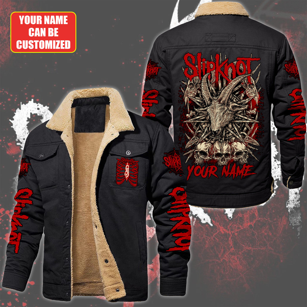 Personalized SK Q2 Fleece Thermal Cotton Jacket Q101103